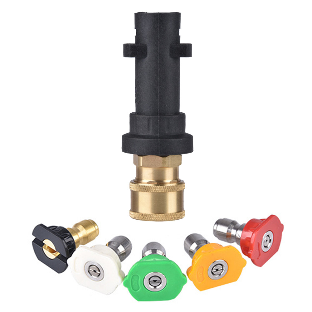 Pressure Washer Lance Spray Wand 5 Nozzle+Adapter For Karcher K2 K3 K4 K5 K6 K7