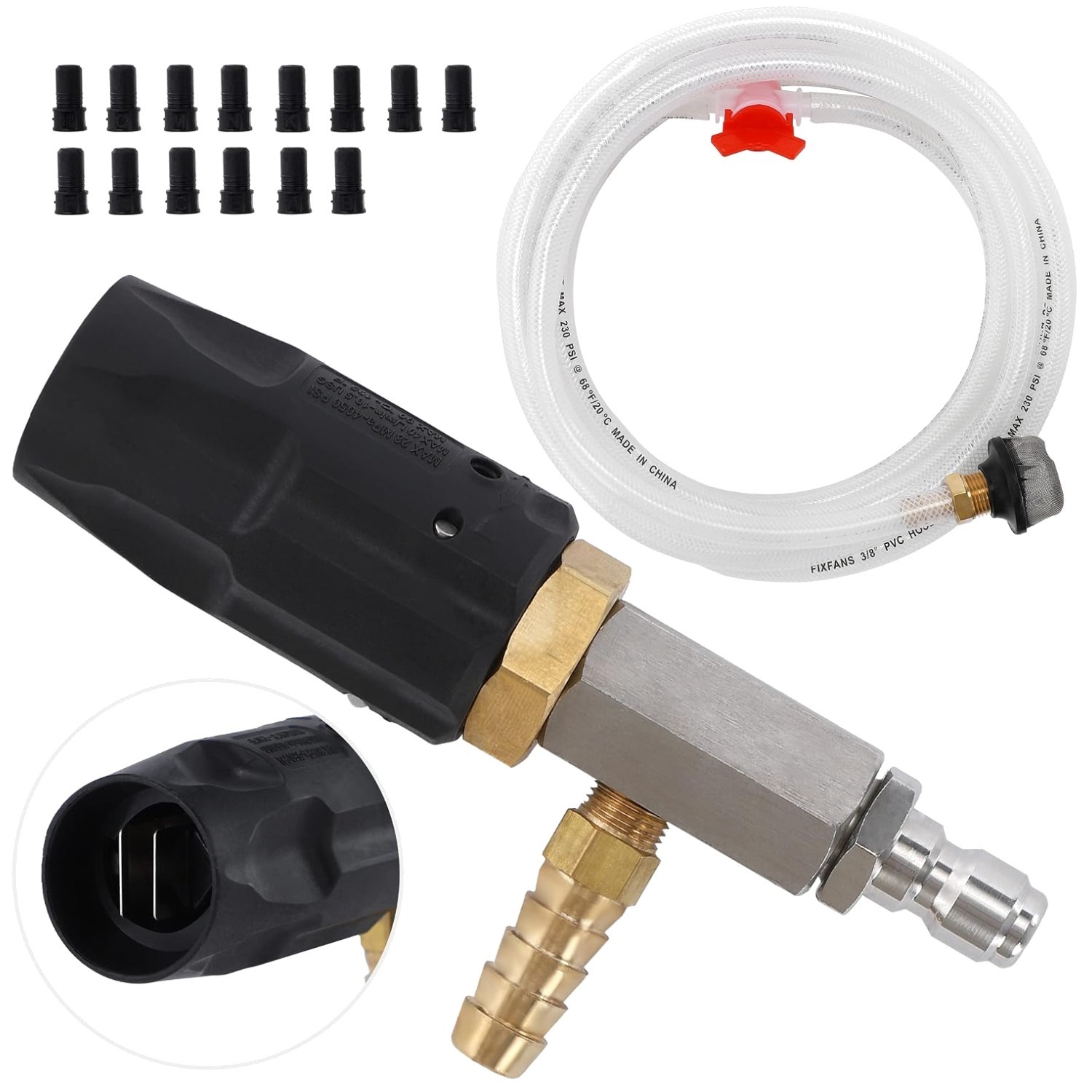 Quick Connect Nozzle Kit with Downstream Injector, 2-2.5 GPM