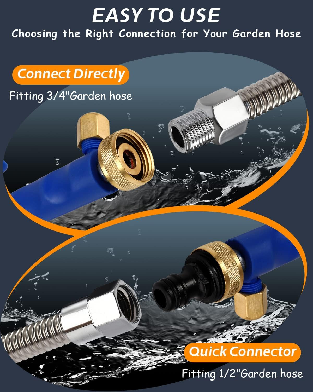 Upgraded Jet Nozzle for Garden Hose Power Washer Wand Hydro Jet High Pressure Wa