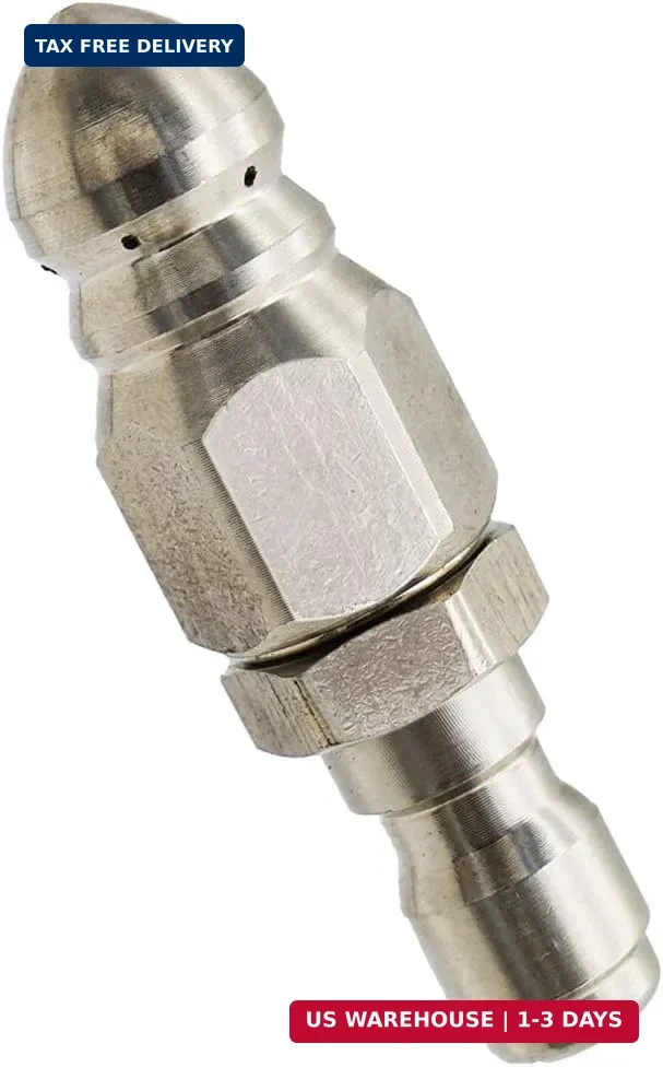 MIZORLIE Pressure Washer Sewer Jetter Nozzle with Stainless Steel, Mini Compact
