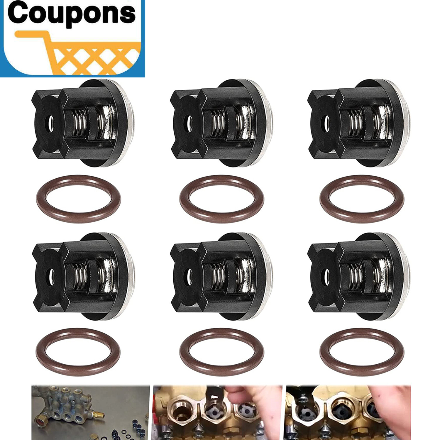 AR1828 Check Valve Repair Kit For AR RK RKA RKV RRV XRC XRA Pressure Washer Pump