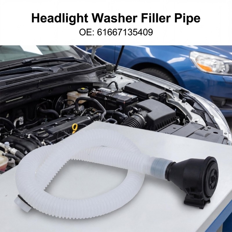 Easy to Install Plastic Windshield Filler Pipe 61667135409 for Washer Reservoir