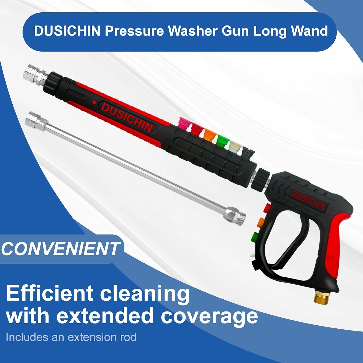 Versatile 36-Inch Pressure Washer Lance – 3000 PSI with Quick Connect Nozzles