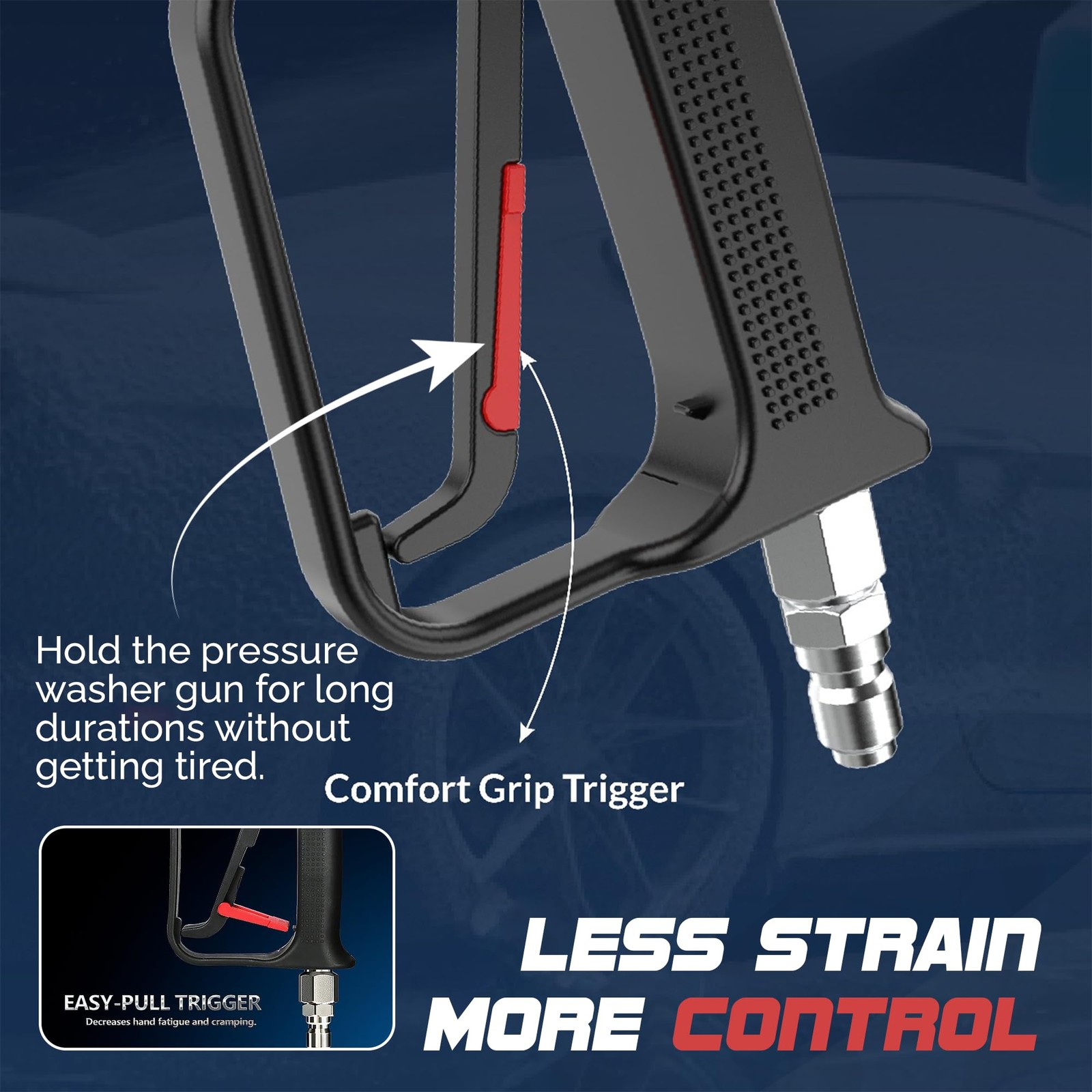 Pressure Washer Gun 4000 PSI Short Power Washer Gun
