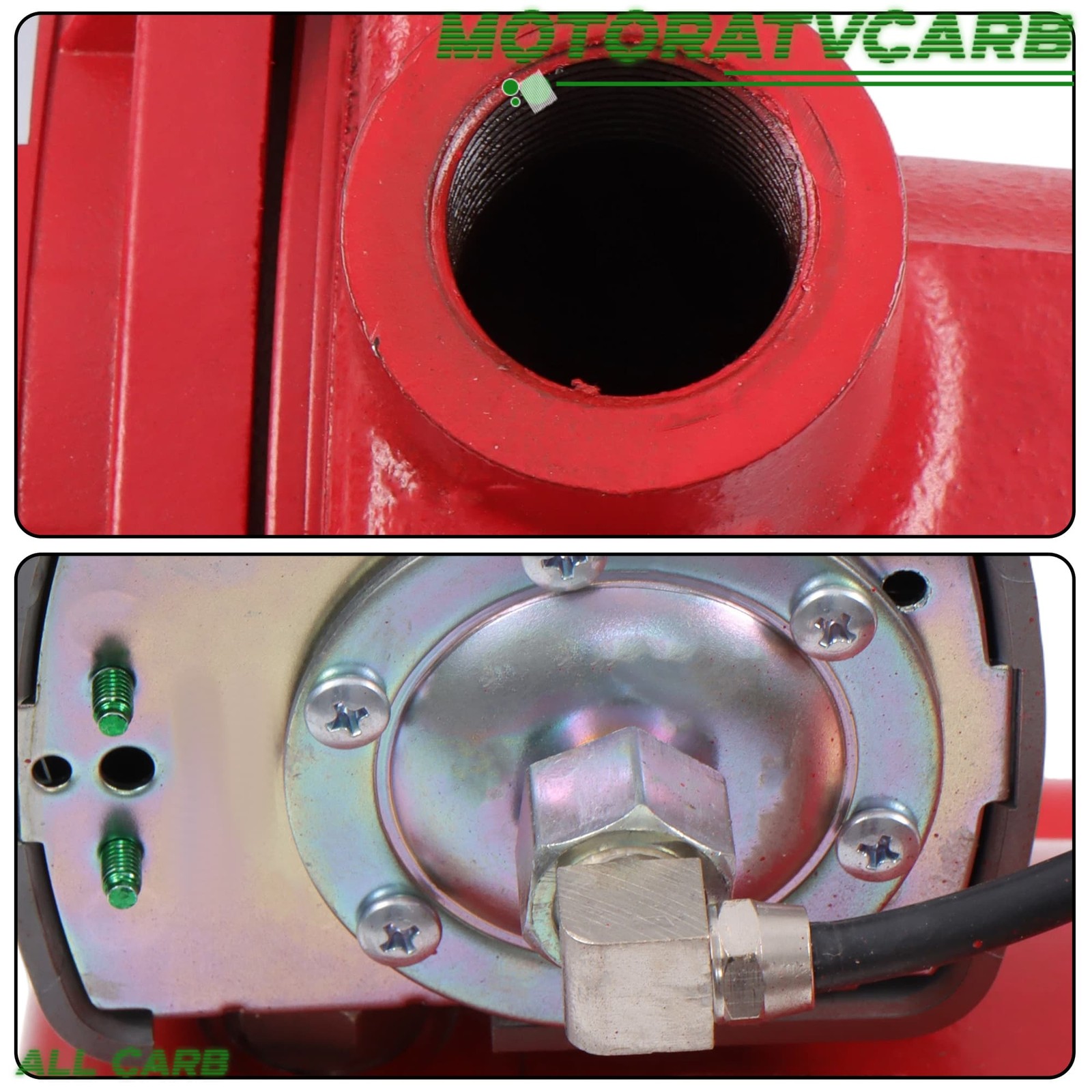 ALL-CARB 1HP 23GPM Dual Voltage 115/230 Volt Cast Iron Shallow Pump Red 602208