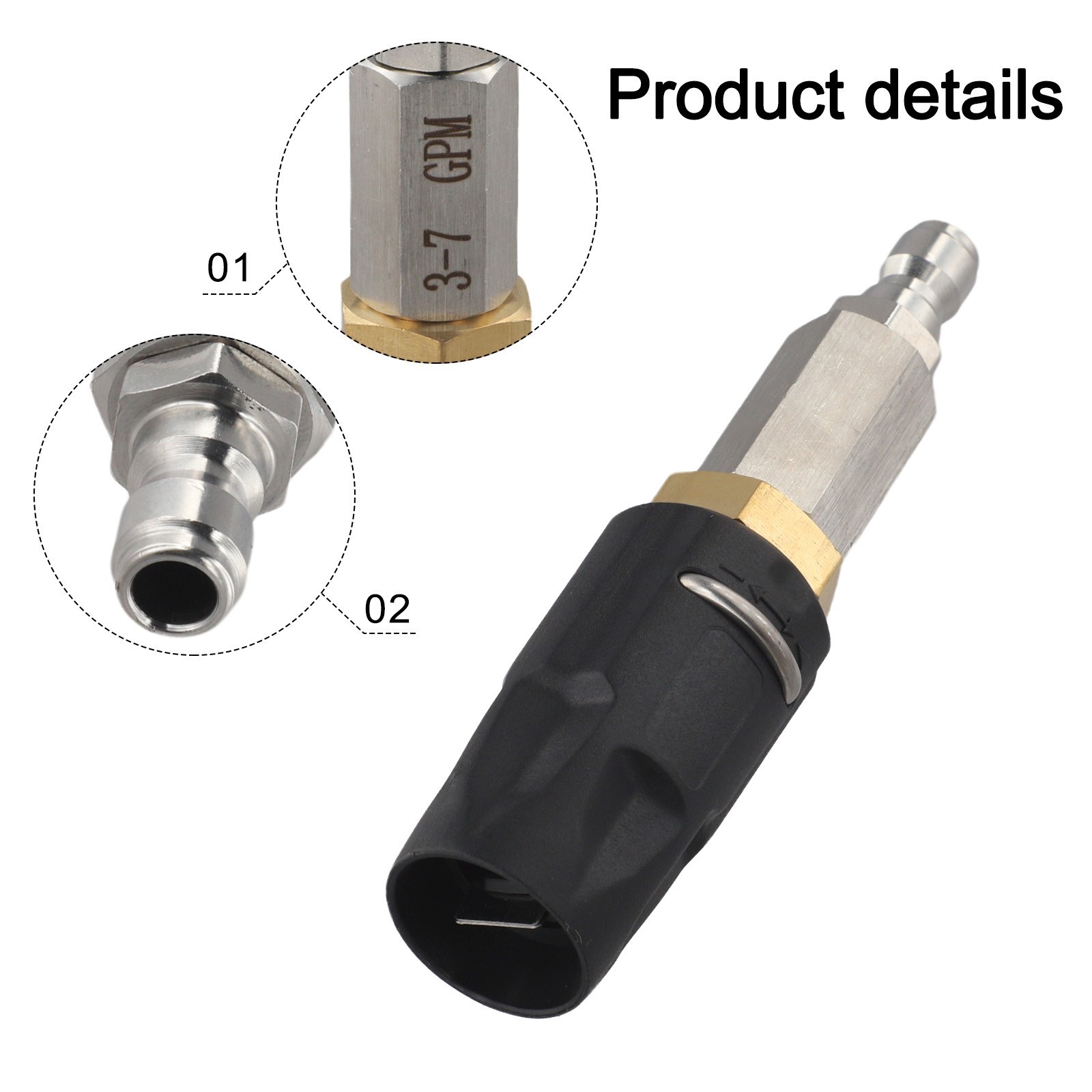 0-60?? Spray Nozzle Adjustable Nozzle Downstream Cleaning Efficiency Easy To Use