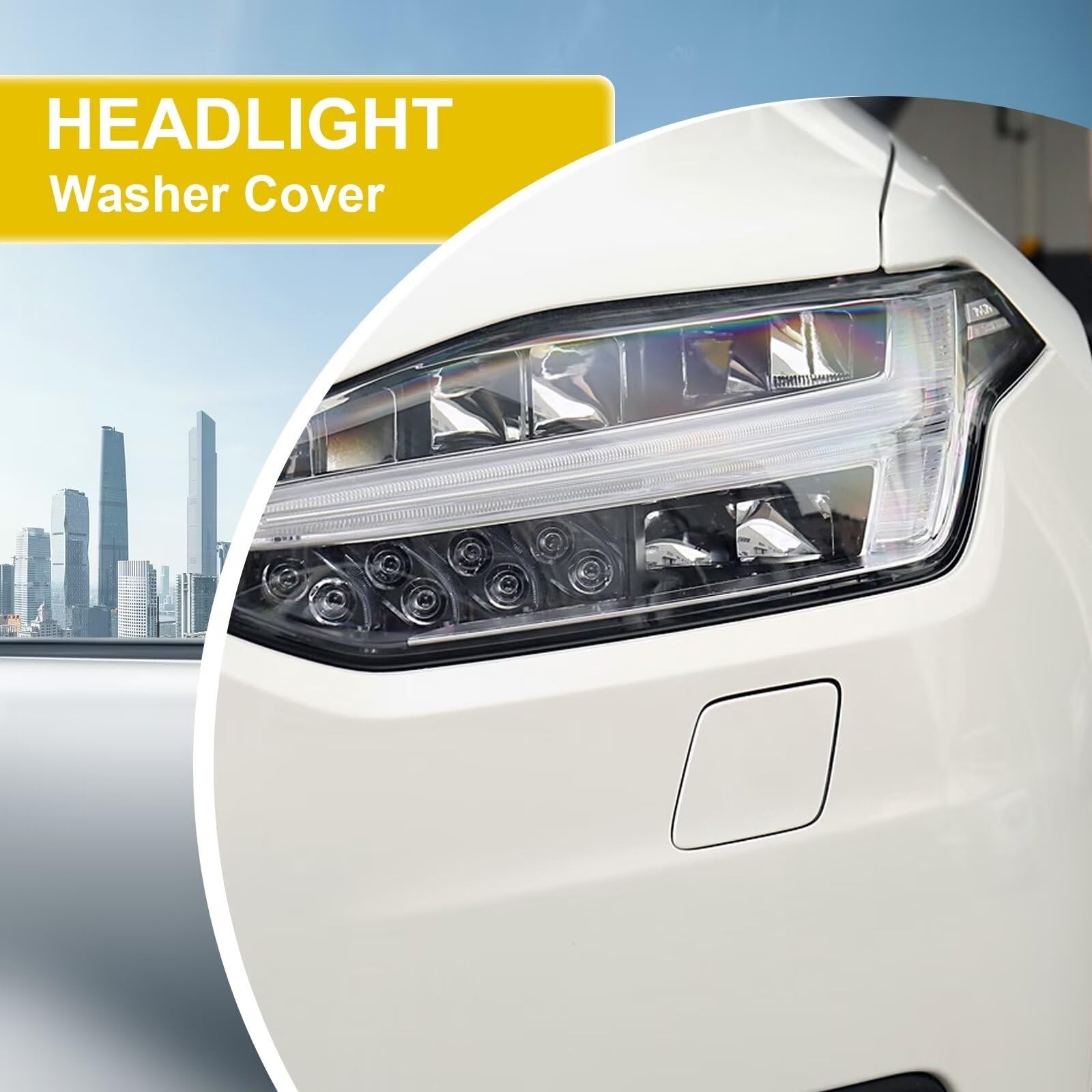 “Volvo XC90 Headlight Washer Cover 2016-2022 Left Driver Side Nozzle Gray”