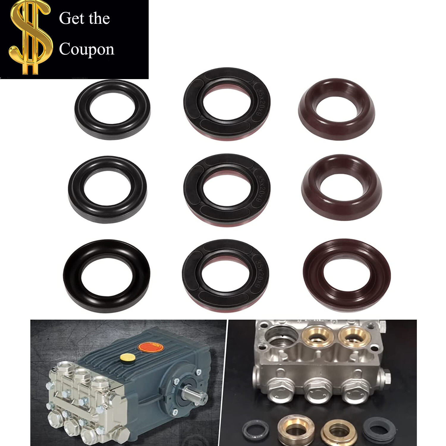 For Interpump General Pump Replacement Seal Packing Kit K69 TS2021 TS2010 TS1511