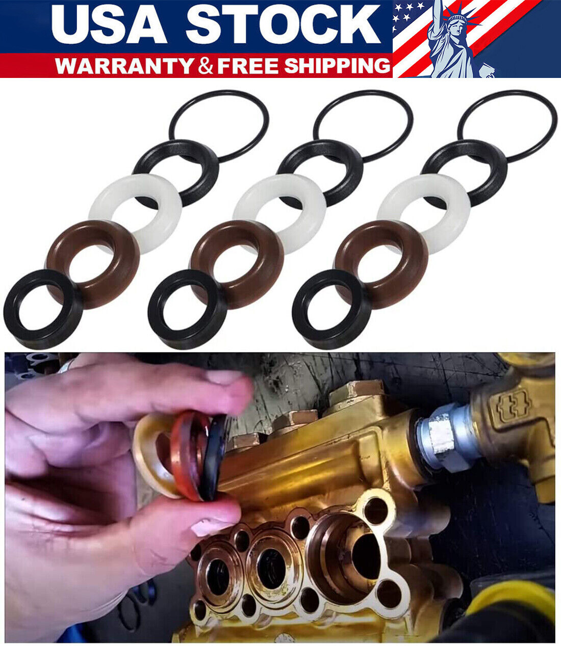 Comet ZWD Packing Kit Pressure Washer Pump Seal Repair Accessory Kit 5019006400