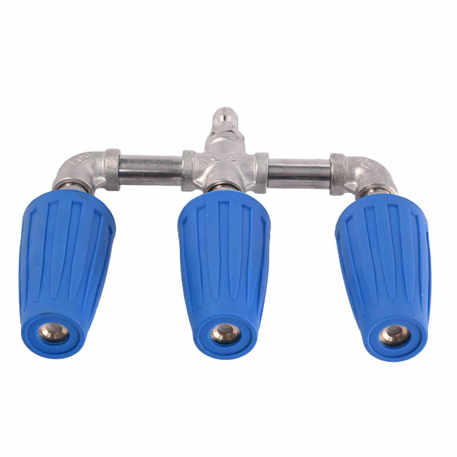 High Pressure Washer Nozzle 360° Rotating Triple Turbo 1/4″ 4000 PSI Auto Garden