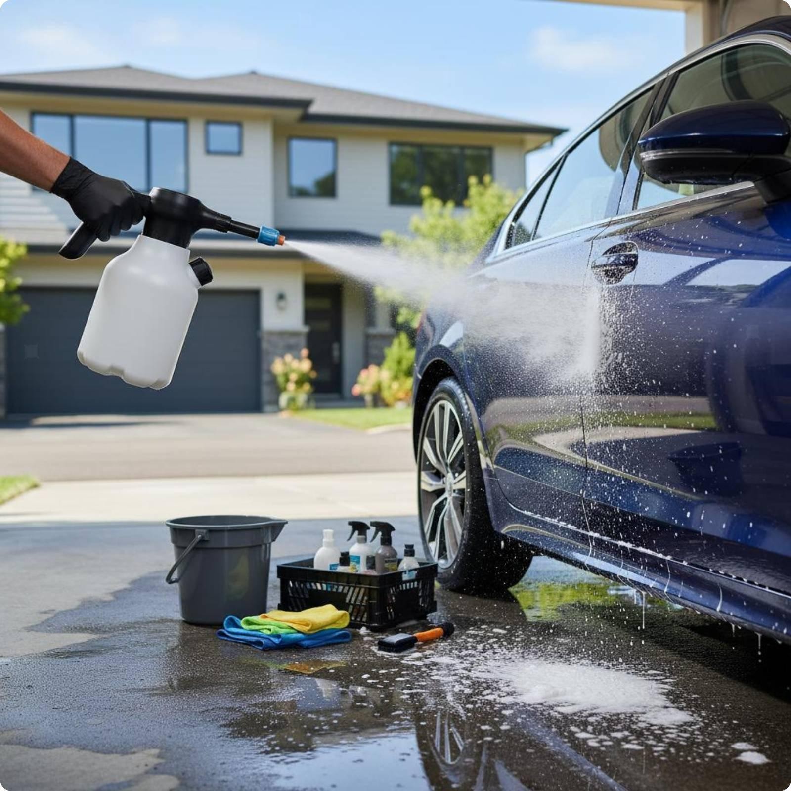 Car Wash Foam Multi-Purpose Use Electric Foam Sprayer Garden