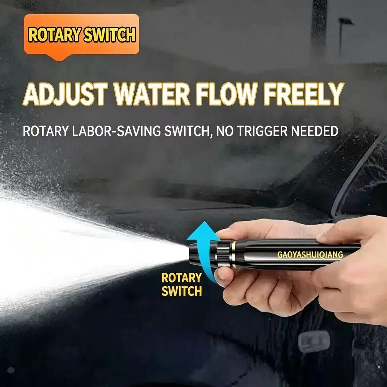 High Pressure Car Wash Gun, 3 Adjustable Spray Modes | Ideal for Car Washing,…