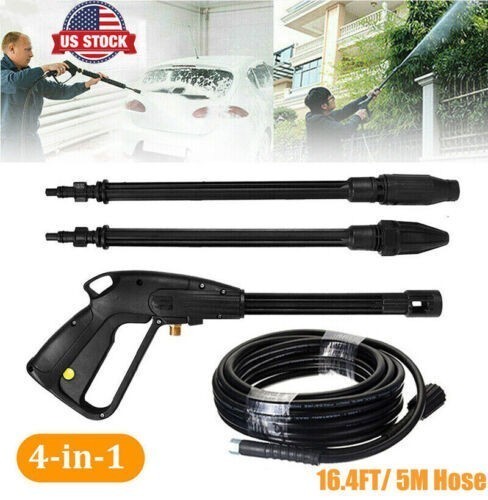 High Pressure Water Spray Gun Wand Nozzle Replacement Pressure Washer Gun+hose