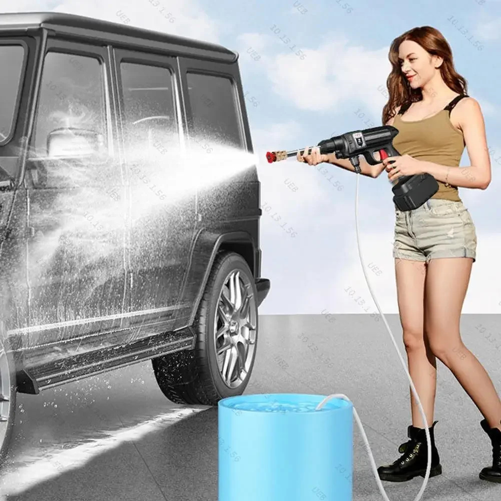 30Bar Cordless High Pressure Car Washer, Rechargeable 4000mAh Power Cleaner