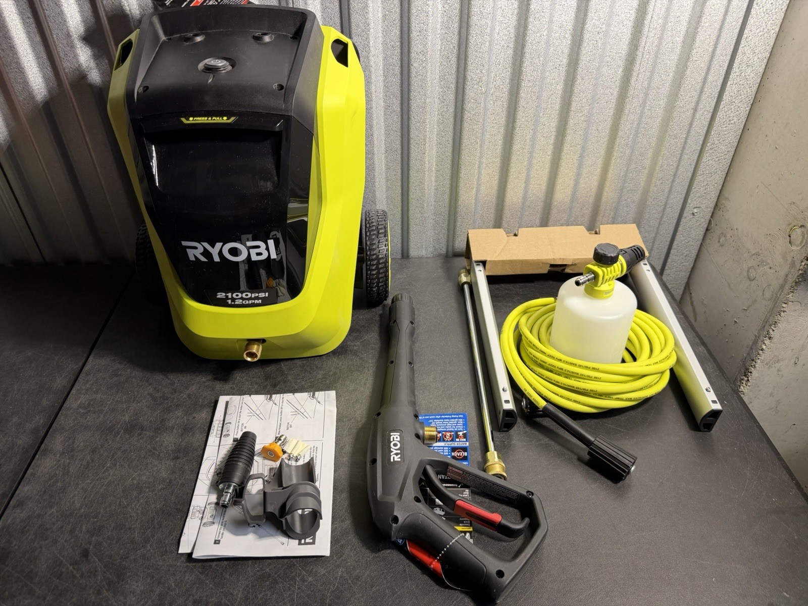 RYOBI RY142012 2100 PSI 1.2 GPM Electric Pressure Washer Open Box New