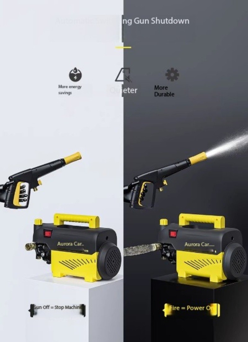High-Pressure Portable 220V Household Cleaner with Water Gun and Pum
