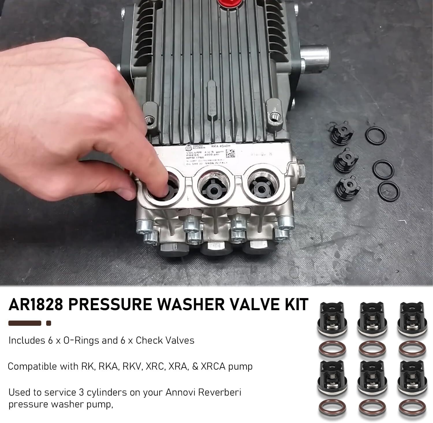 AR1828 & AR1857 Water Pressure Kit for Annovi Reverberi 18mm XR RK RKA RKV