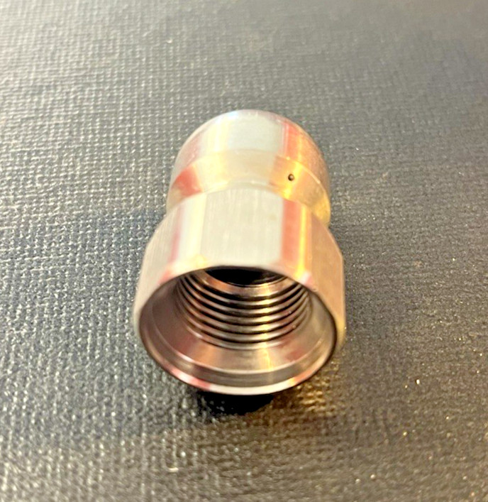 Pressure Washer Sewer Jetter Nozzle #5.5 Orfice 3/8” FPT Stainless Steel