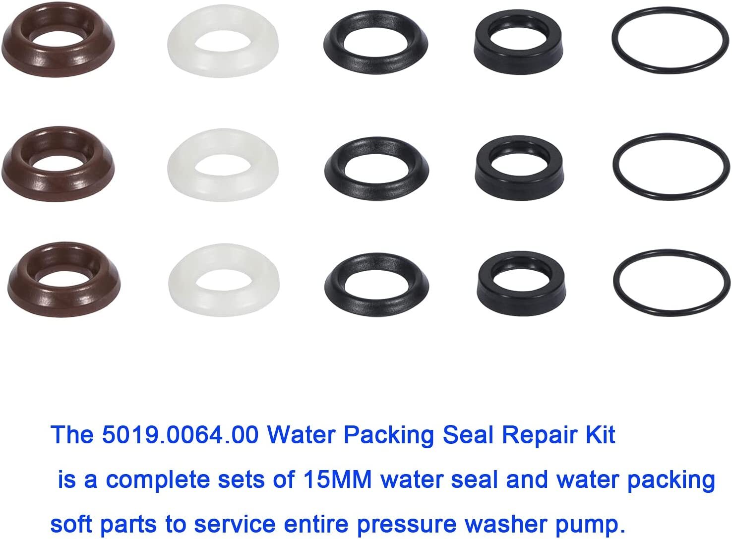 Comet ZWD Packing Kit Pressure Washer Pump Seal Repair Accessory Kit 5019006400