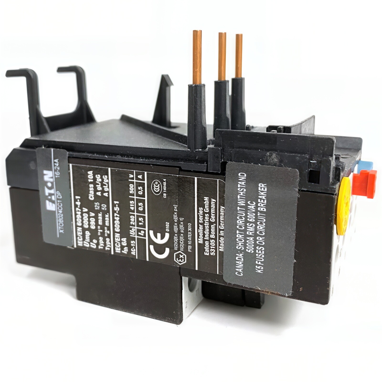 Eaton Overload Relay XTOB024CC1DP, 16-24 Amp, Genuine OEM Part