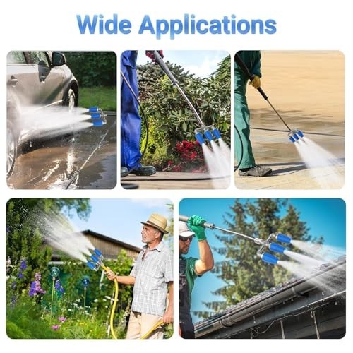 3-in-1 Turbo Nozzle for Pressure Washer, 360° Rotating, 4000-5000 PSI, Quick Con