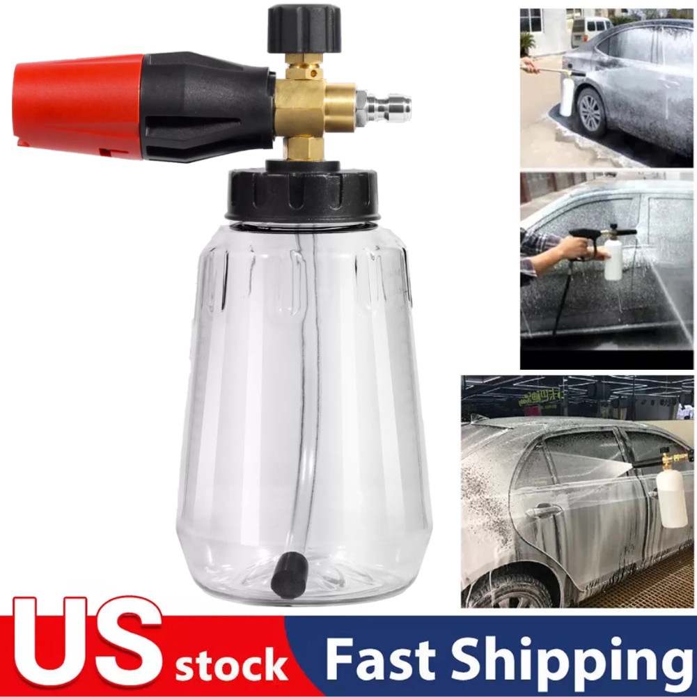 Car Cleaning Wash Pressure Washer Snow Foam Lance Cannon Sprayer Gun Soap Bottle