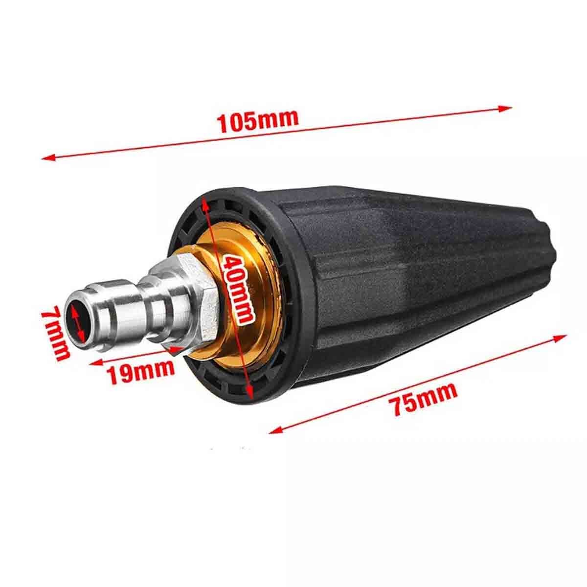26-50FT High Pressure Washer Hose+turbine nozzle+High pressure water gun