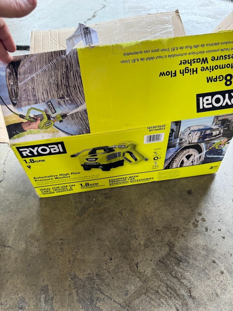 Ryobi 1.8GPM Automotive High Flow Pressure Washer – RY14AM12