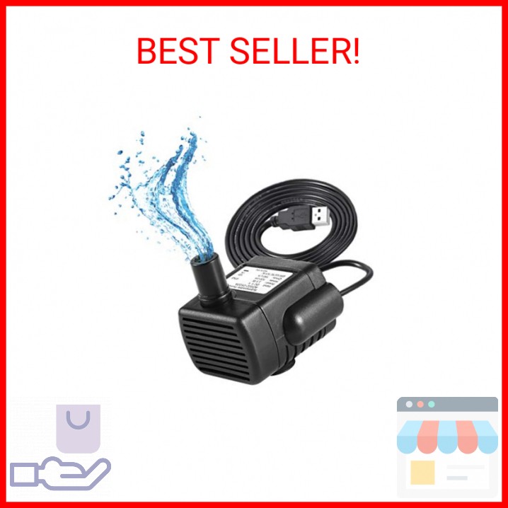 LEDGLE Mini USB Fountain Pump Compact Submersible Pumps Efficient 5V Water Pump