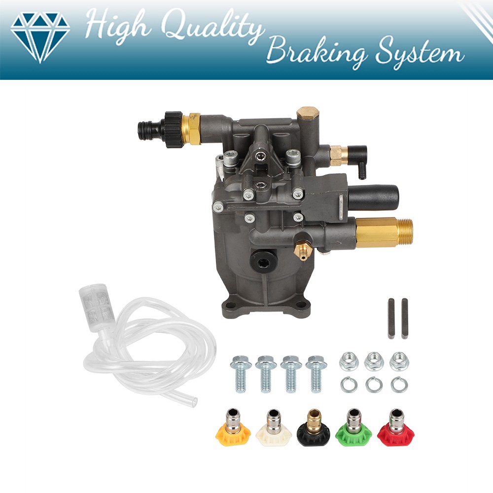3/4 Inch Shaft Horizontal Pressure Washer Pump Water Pump 3000 PSI 2.5 GPM