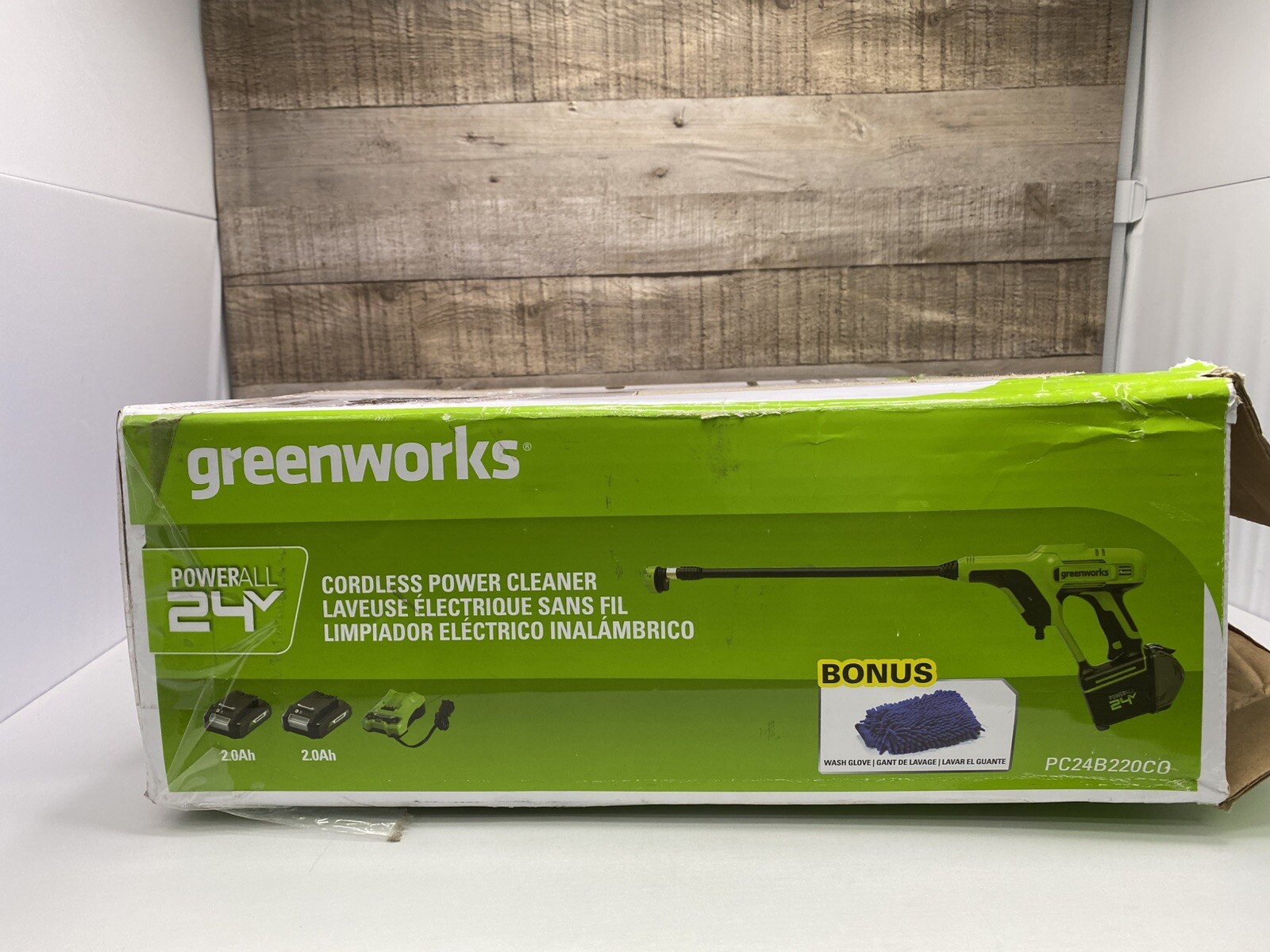 Greenworks 24V 600 PSI Pressure Washer Cordless Power Cleaner w/ (2) Batteries