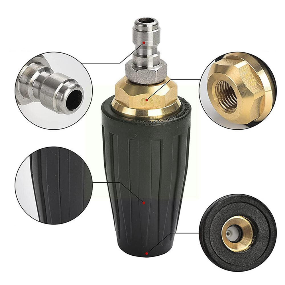 4.0GPM High Pressure 1/4″ Washer Rotating Turbo Nozzle Spray Tip 4000PSI Quick