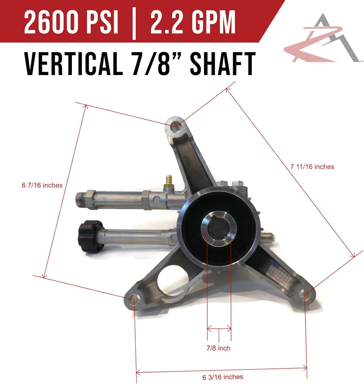 OEM AR 2600 Psi Power Pressure Washer Water Pump Fits Troy-Bilt 020240 020240-0