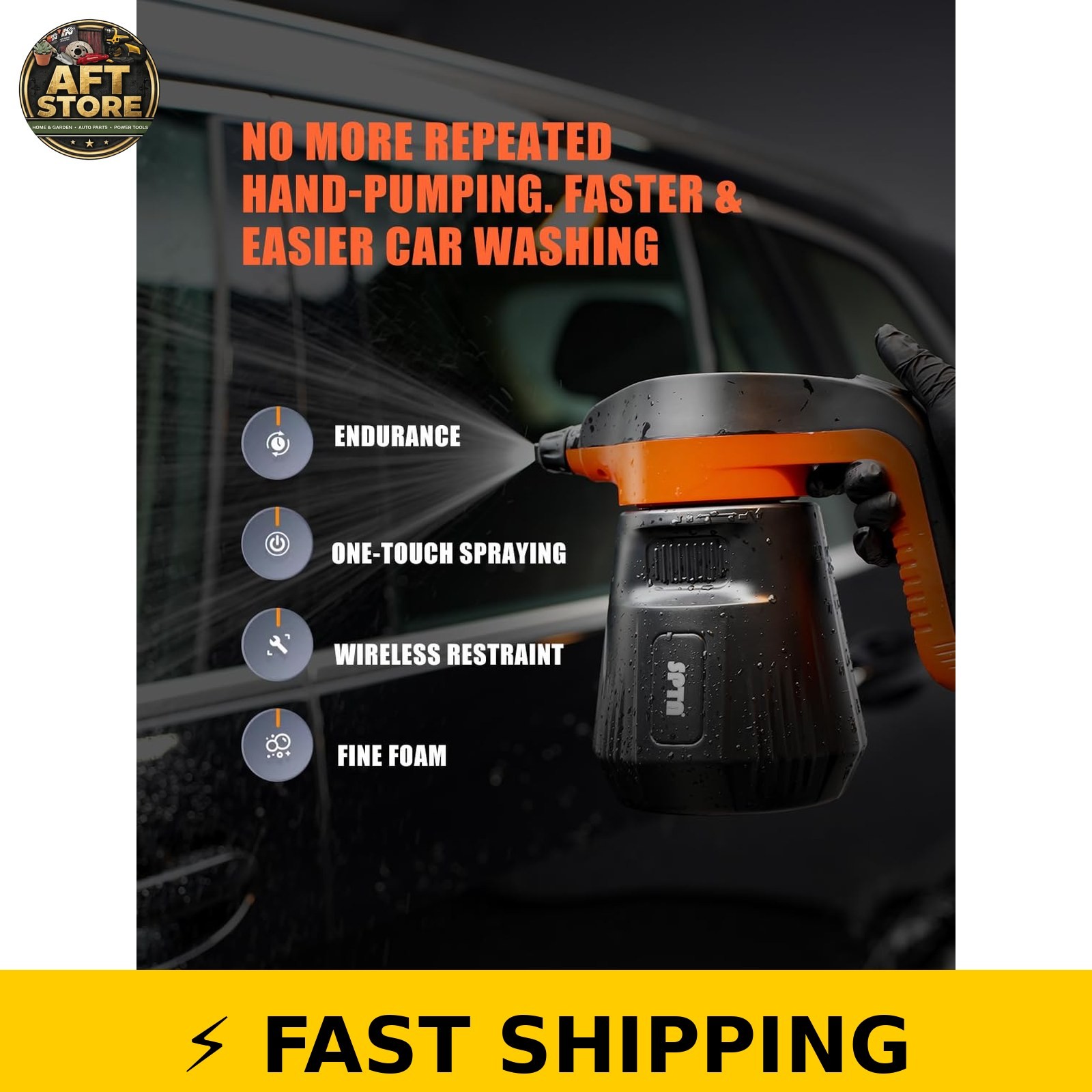 SPTA 2.25L Electric Foam Sprayer for Car Wash with Shampoo
