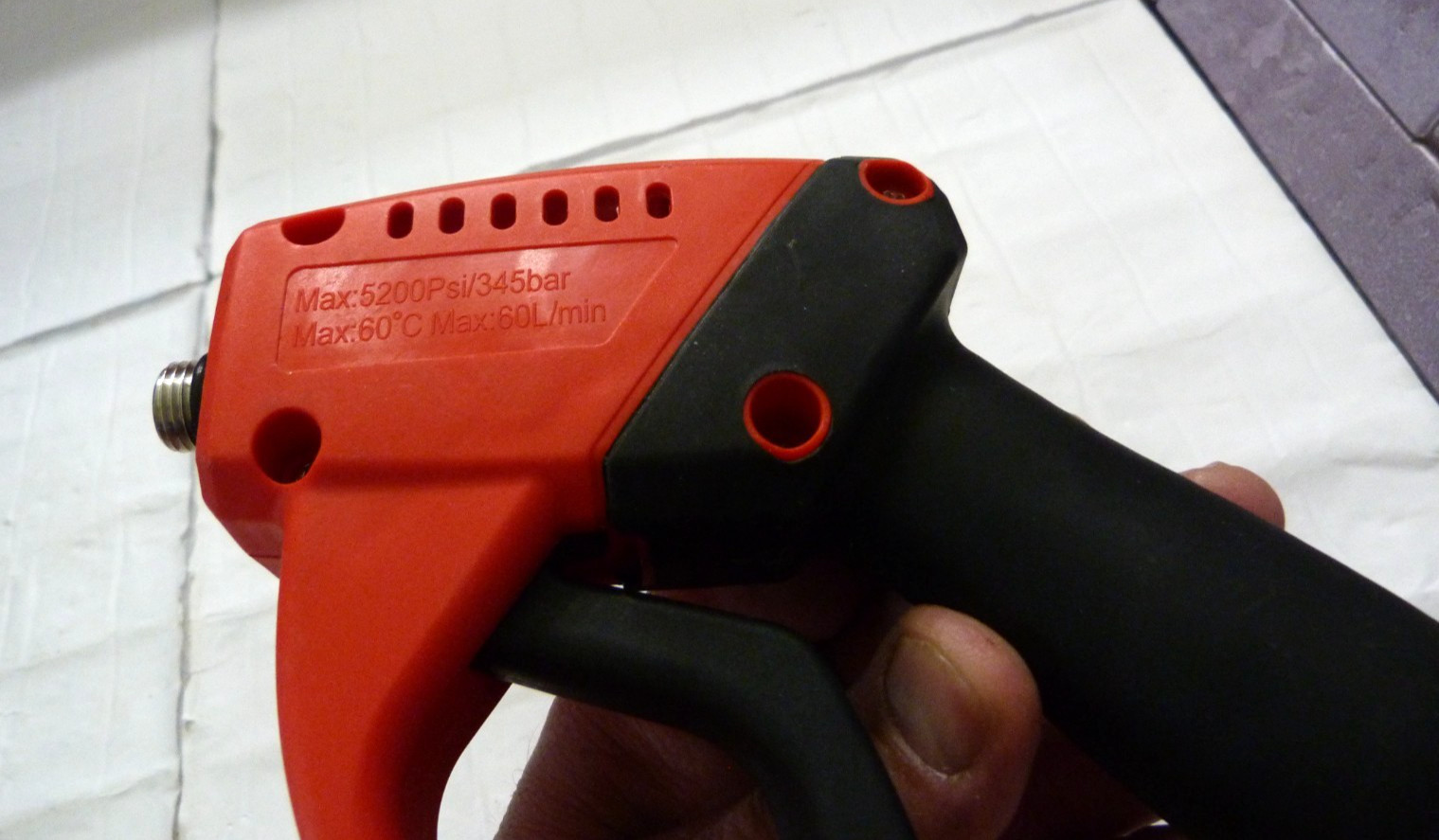 Pressure Washer Gun 5000 PSI High Max: 60C Max: 60L/min Red & Black. NEW