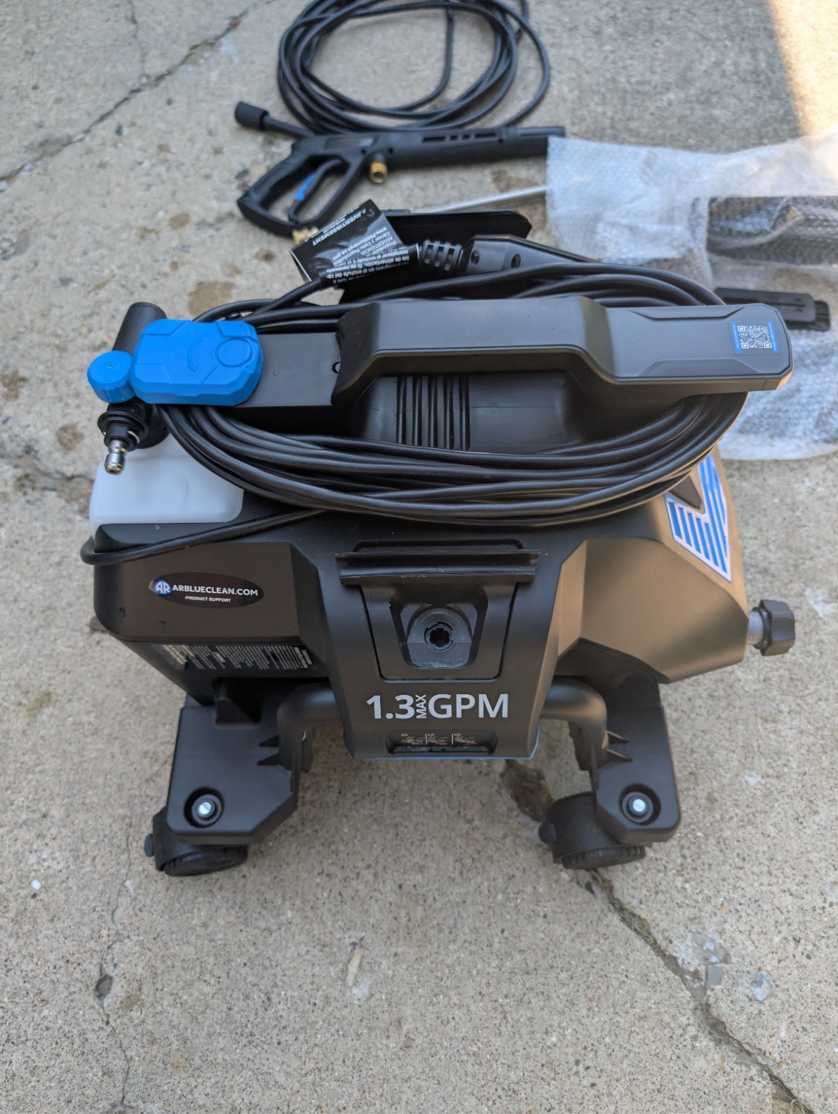 AR Blue Clean XWM2300 2300 PSI 1.3 GPM, 3-In-1 Electric Pressure Washer