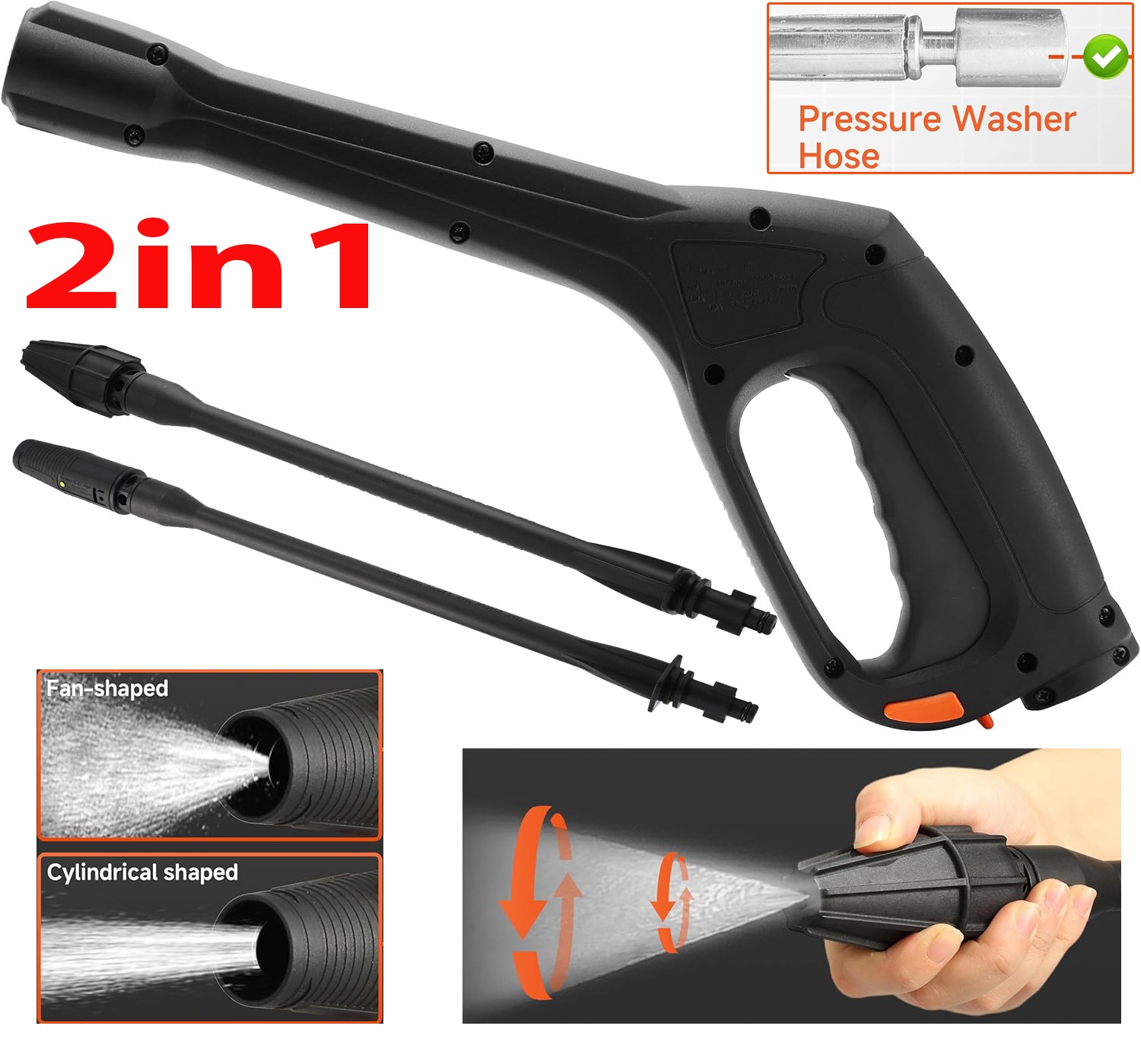 High Pressure Washer Gun Kit Fit for Portland Pulsar Husky Ford Electric Washers