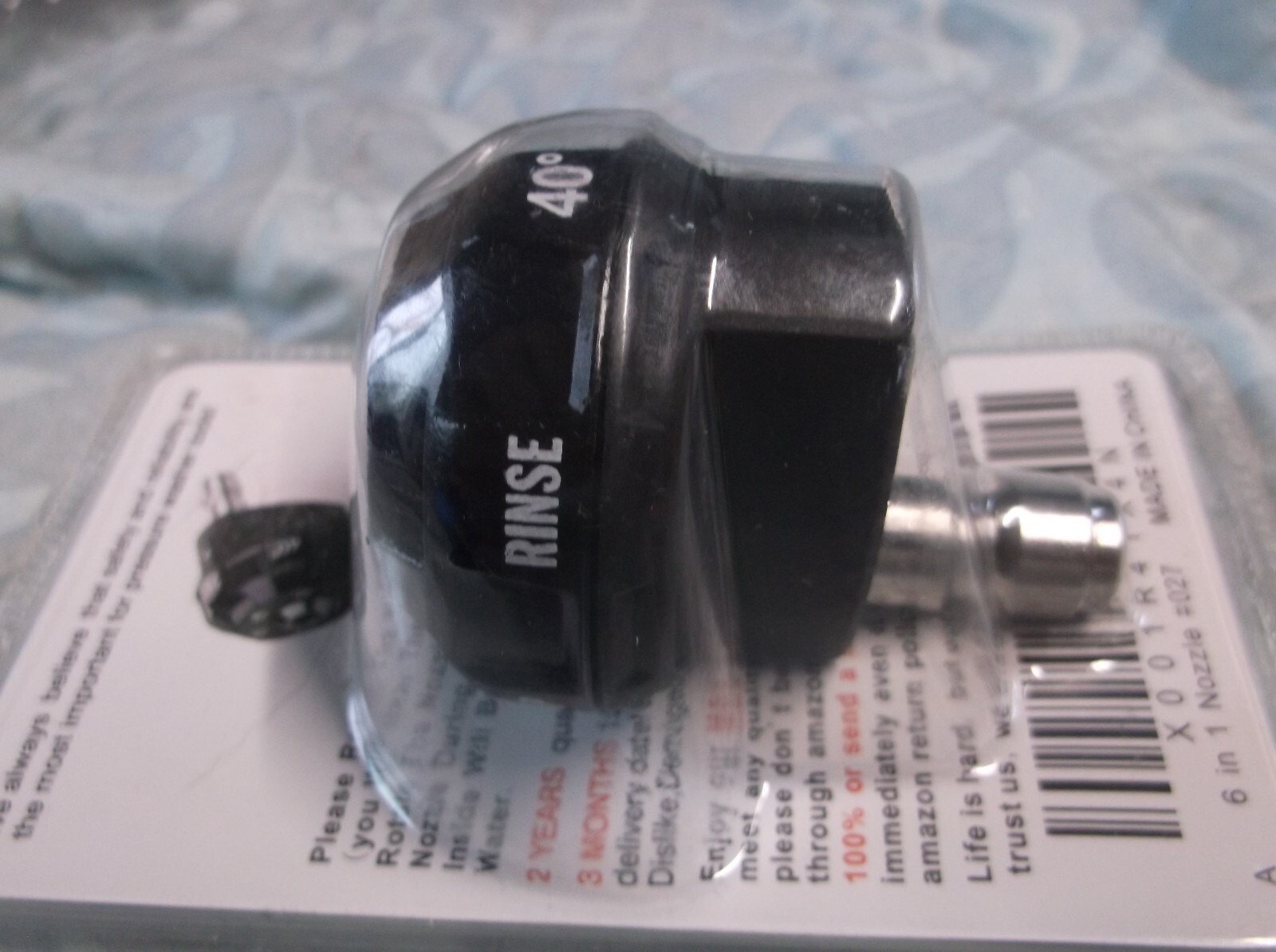 High Pressure Washer Spray Nozzle 0 15 25 40 Degree Rotation Watering Rinse Soap