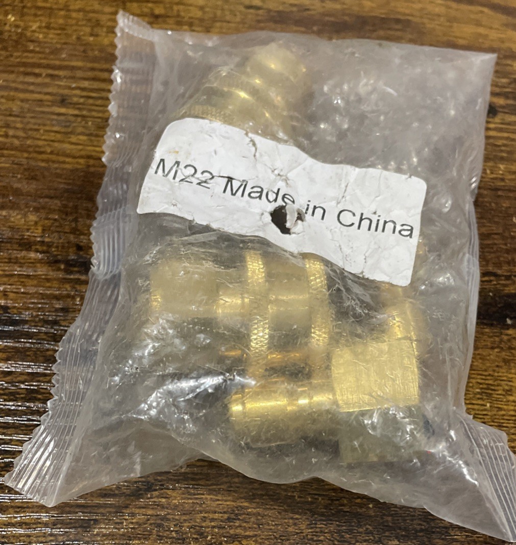 4PCS Pressure Washer Adapter Set Quick Disconnect Kit M22 Swivel 3/8” Connects