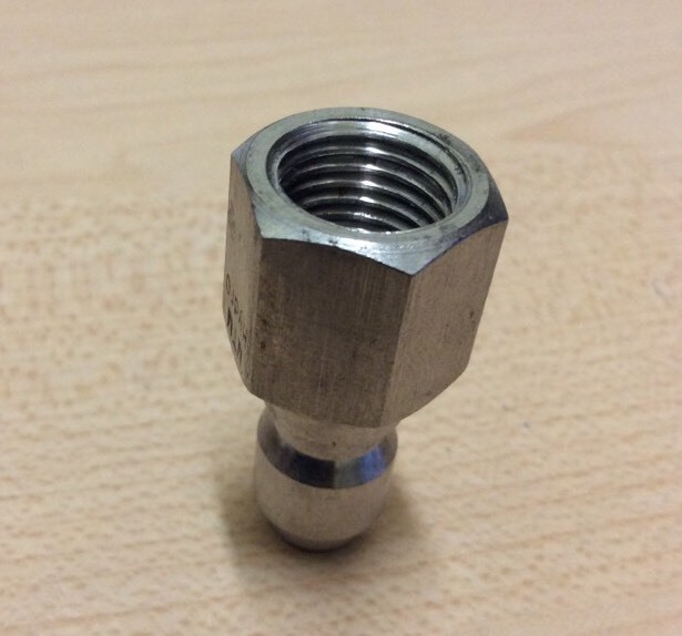 Power Pressure Washer 3/8″ FPT Quick Connect Plug 4000 PSI Stainless Steel Plug