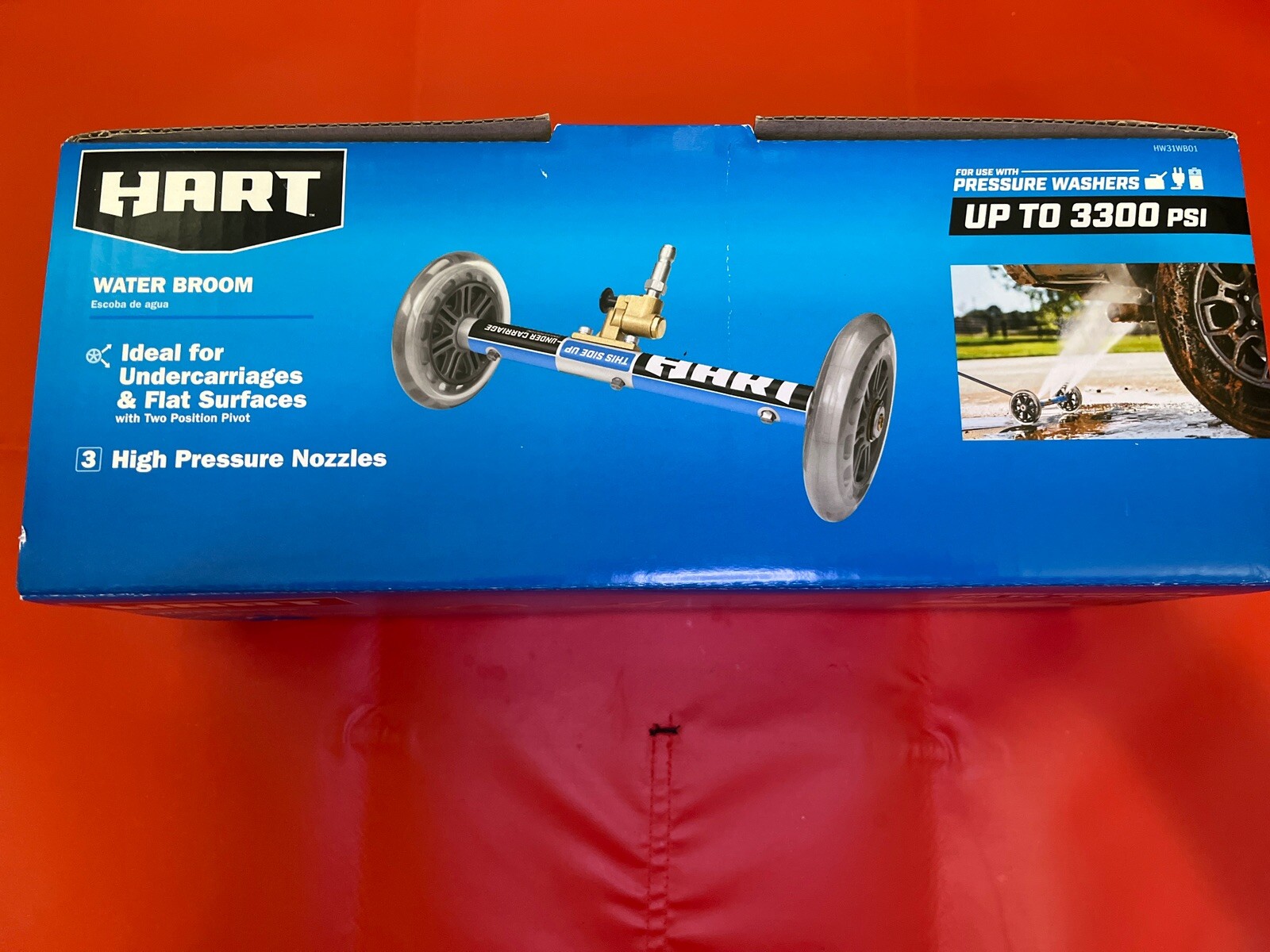 * NEW * HART 11” Inch Water Broom Undercarriage Surface Cleaner Pressure