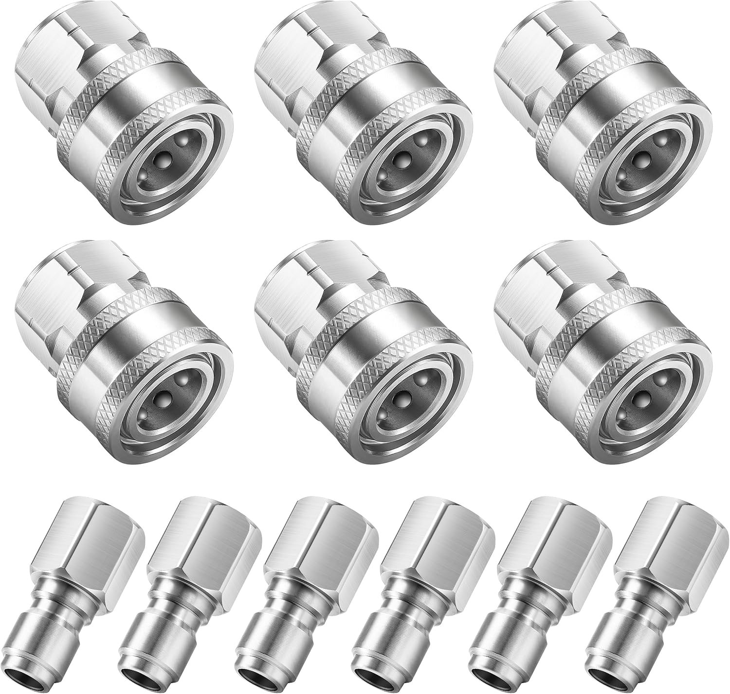 RIDGE WASHER 3/8″ Pressure Washer Quick Connect Kit, Stainless Steel Power Washe