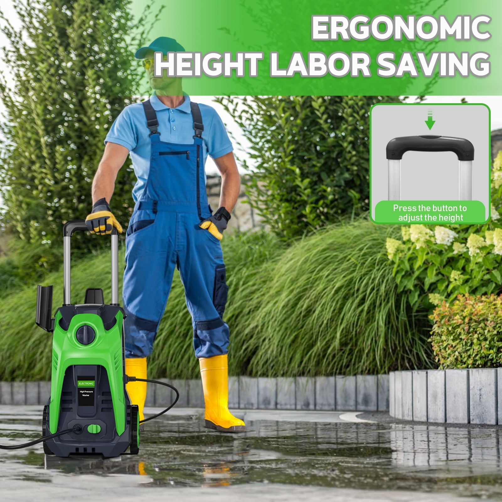 4200PSI 2.0GPM Electric Pressure Washer Portable Electric Power Cleaner Machine