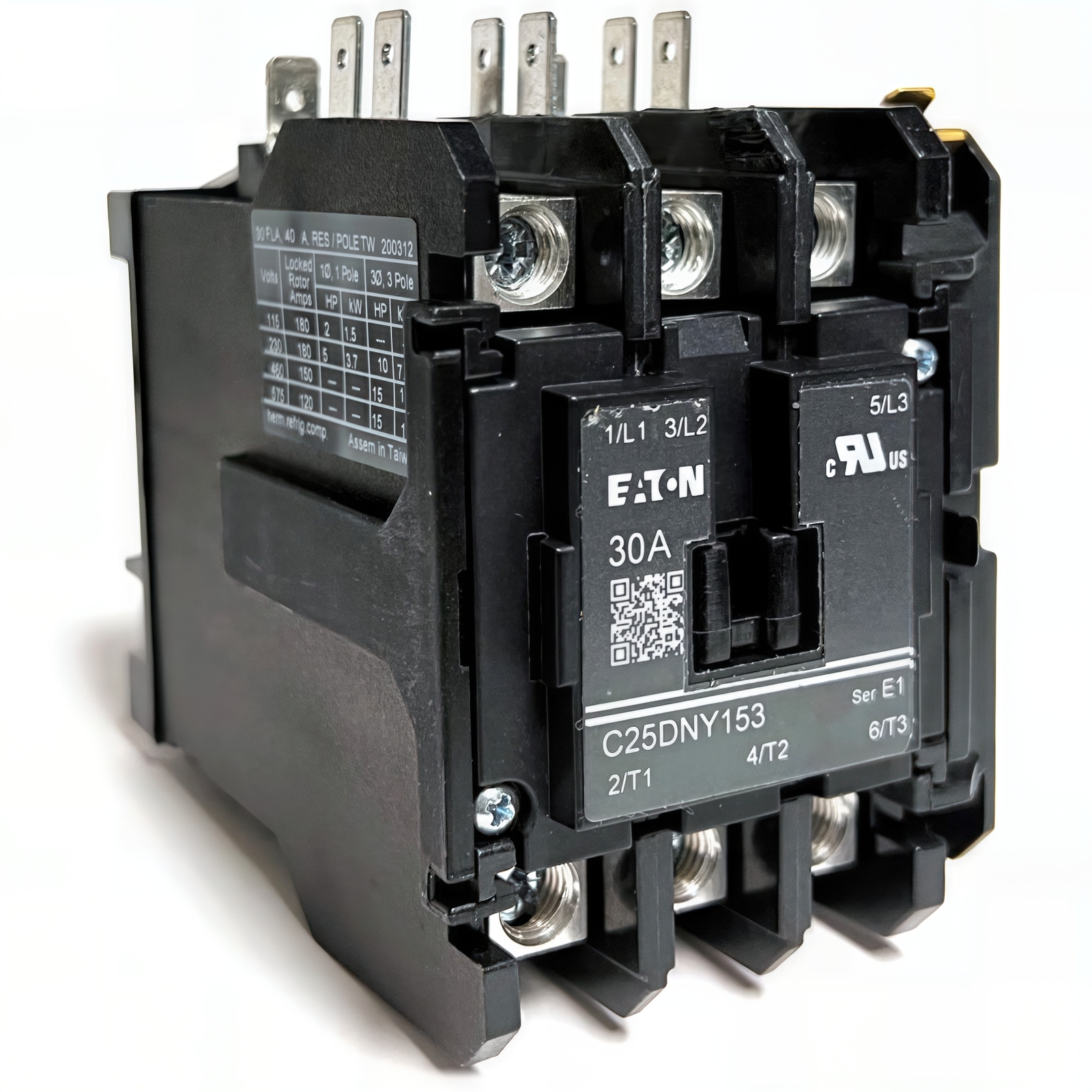 Eaton Contactor, 115V 30 Amp C25DNY153AL