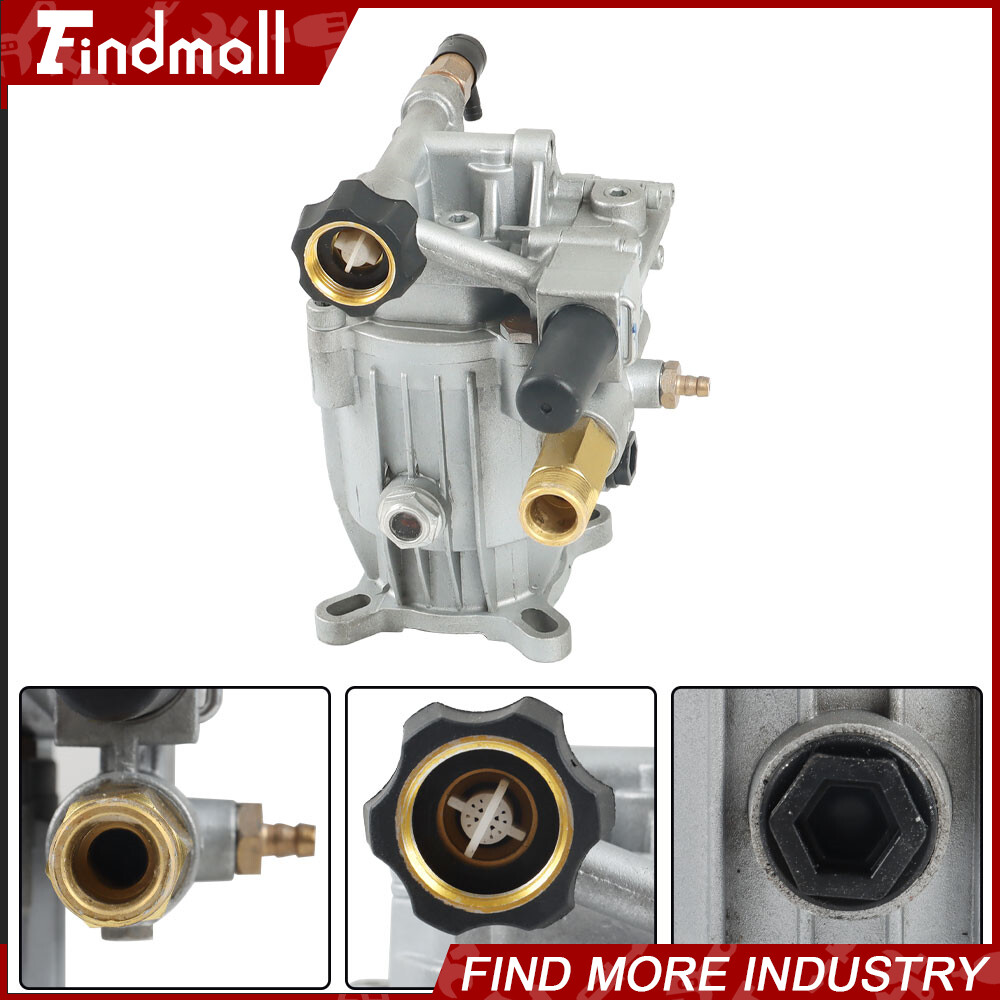 Pressure Washer Pump Horizontal 3/4″Shaft – MAX 3000 PSI 2.5 GPM Oil Sealed