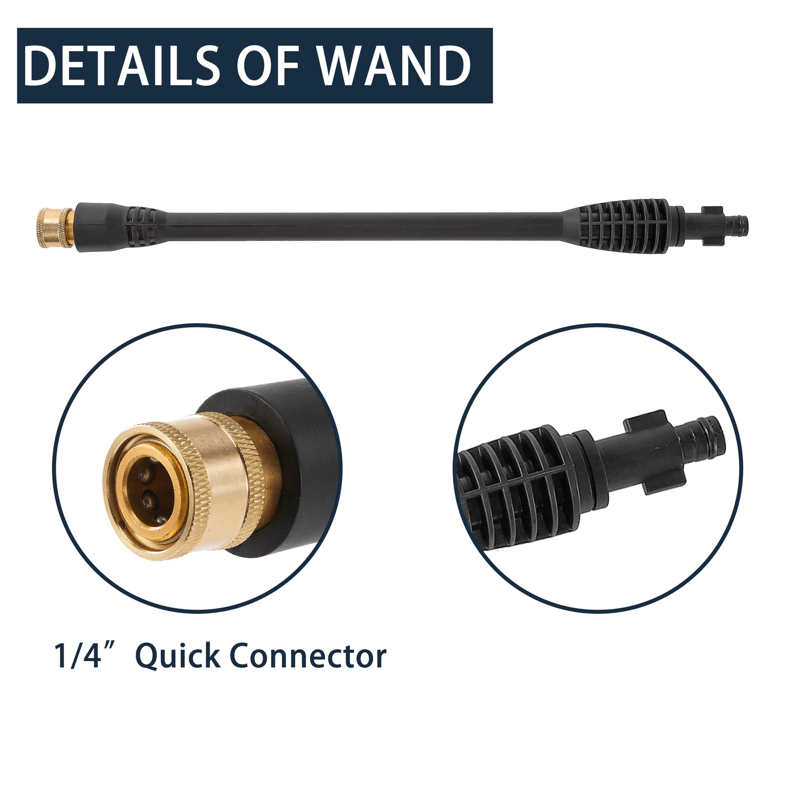 High-Pressure Washer Gun with Jet Wand 5 Nozzle Tips for Electric Power Washers
