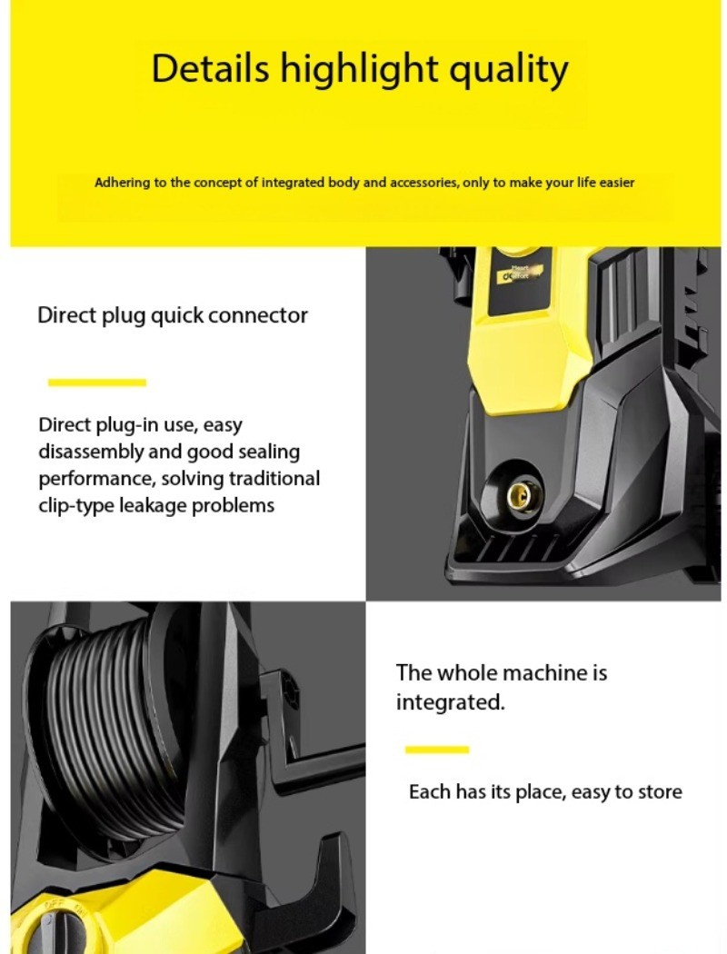 220V Pressure Pump Powerful Floor Scrubber High-Power Household Cleaning Wonder