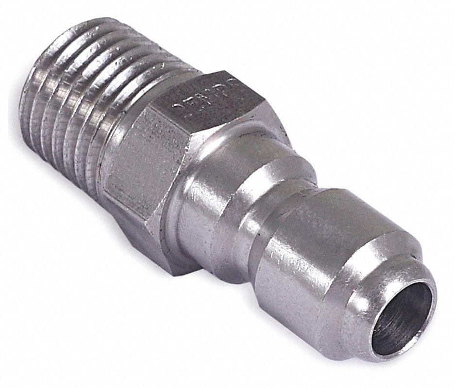 Stainless Steel Pressure Washer Wand Gun Tip Quick Coupling 1/4″ Male Pipe