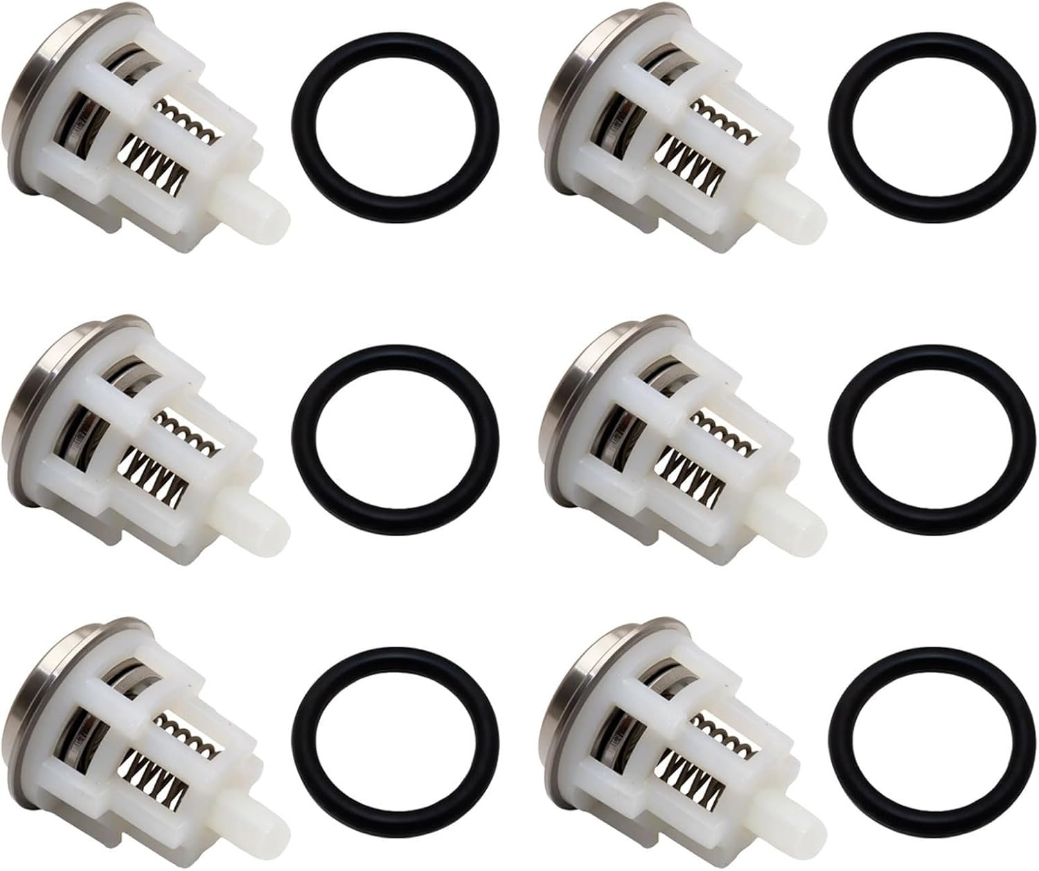 6 Pack Pressure Washer Pumps Check Valves Compatible with EZ,TC,TP,TX Washer Pum