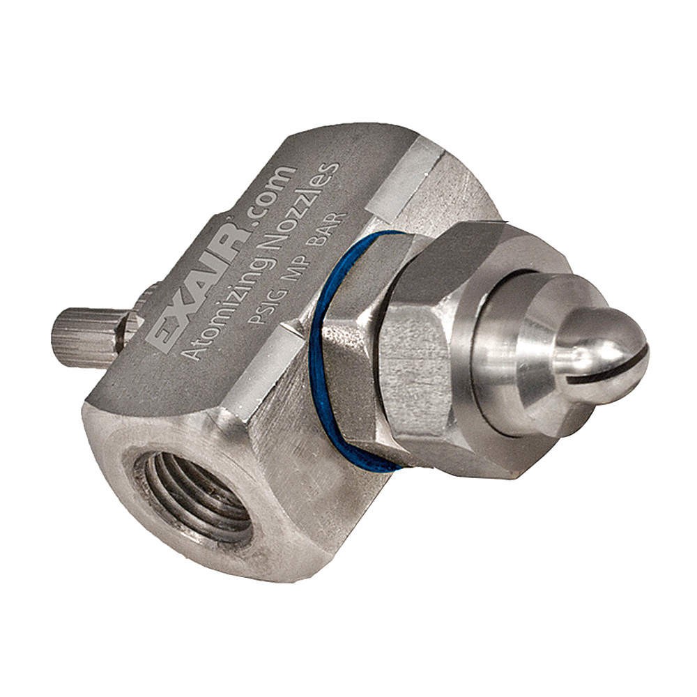 EXAIR AF1010SS Atomizing Spray Nozzle,0.8 to 3.2 gph 49T503